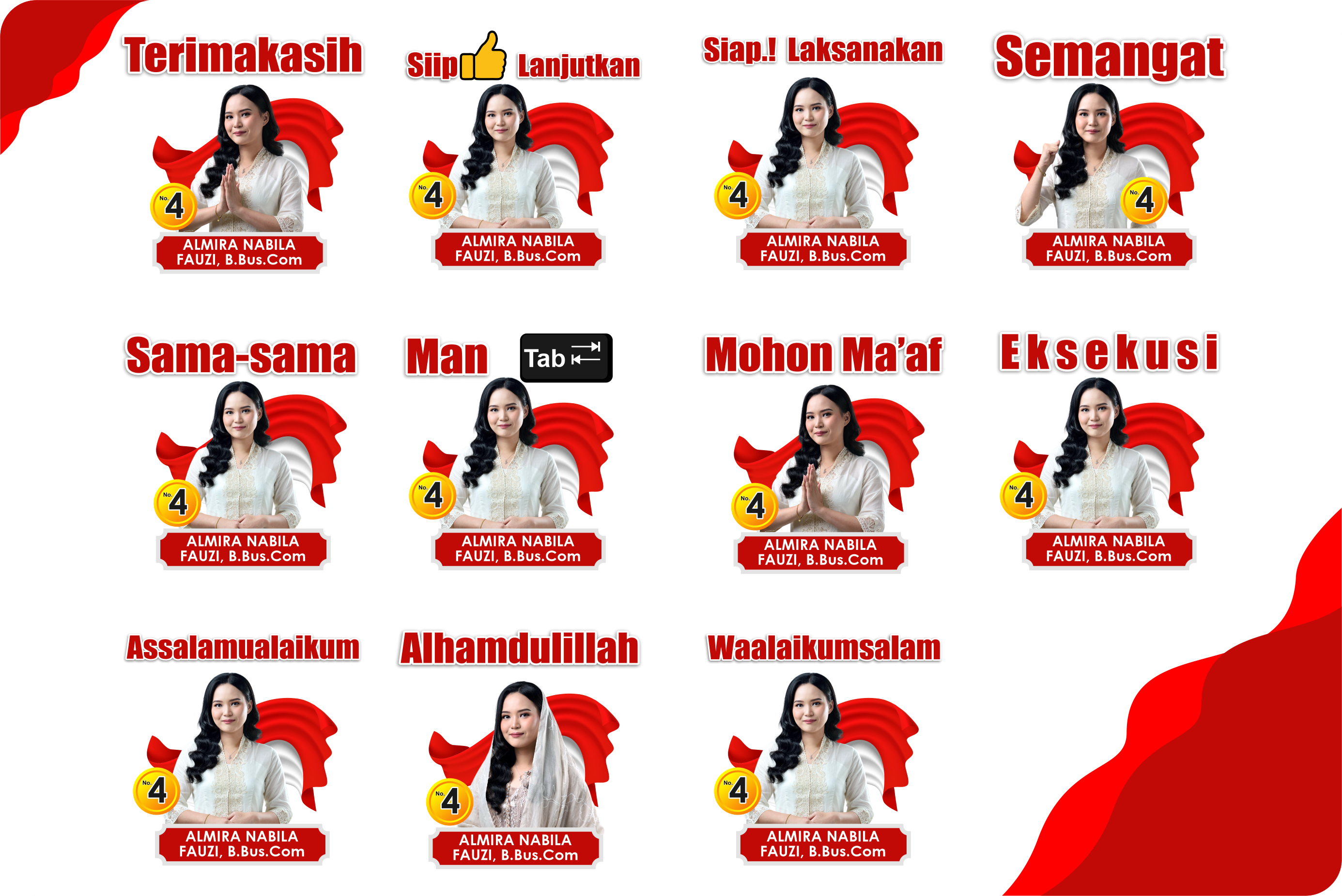 Template PPT Stiker Whatsapp